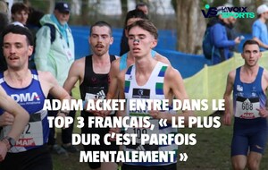 Adam ACKET monte sur le podium aux France de Cross
